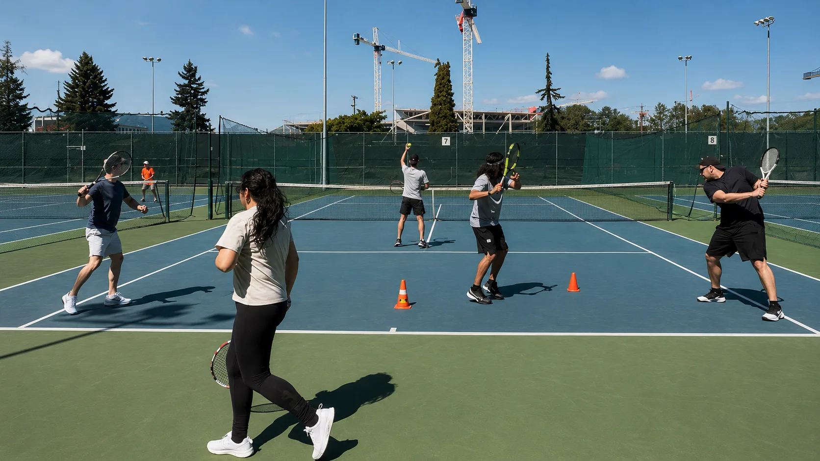 Group tennis class Vancouver
